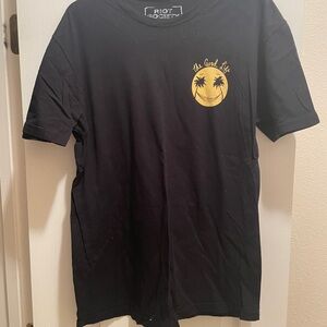 Riot Society Black Tee with Graphic